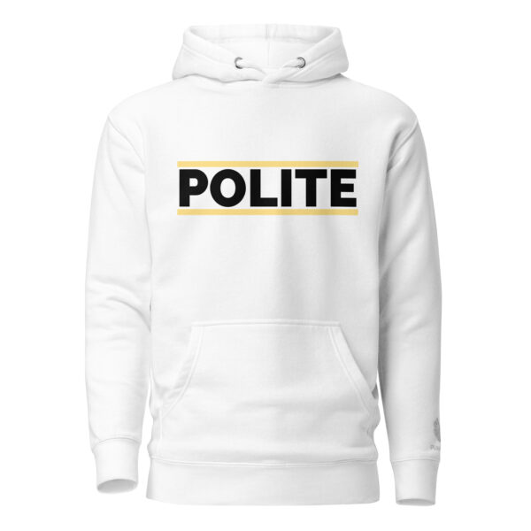 Herren-Kapuzenpullover - Bright Polite – Bild 3